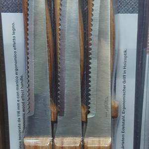 PRIMA rozsdamentes recés steak kés 22 cm 6db, famintás műanyag nyél
