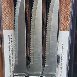 Prima rozsdamentes recés steak kés 22cm 6db, fekete