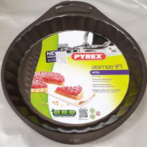 PYREX Asimetria bevonatos, fém, gyümölcstorta forma, 27 cm, 203181