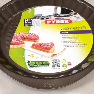 PYREX Asimetria bevonatos, fém, gyümölcstorta forma, 27 cm, 203181