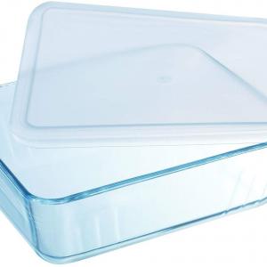 Pyrex Cook&Freeze; tégl. sütőtál+műa.tető, 25X19X8 cm, 2,6 liter, 203231