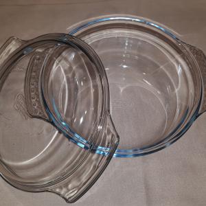 PYREX kerek sütőtál fedővel, üveg, 2,1 liter (1,5 l+0,6 l tető), 203014