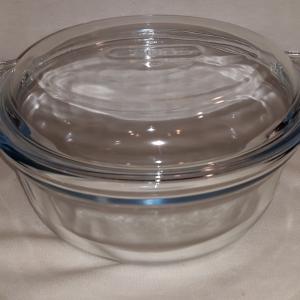 PYREX kerek sütőtál+fedő, üveg, 1,4 liter (1l+0,4 l tető), 203013