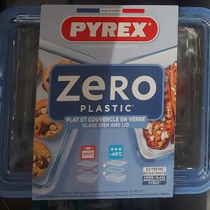 PYREX PURE szögletes sütőtál + üveg tető 2,6L 24x19x8 cm