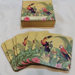 R2S Easy Life EXOTIC PARADISE parafa poháralátét, 6 db, díszdobozos, R0952EXPA