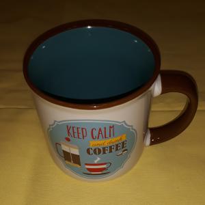 R2S Easy Life Retro Coffee Turcuois kerámia bögre díszdobozban, 300 ml, 153431