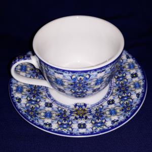 R2S Maiolica Blue porcelán espresso szett dobozban, 2 szett, 110 ml, R0921MAIB