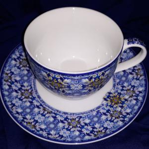 R2S Maiolica Blue teás szett, 2 db csésze+alj, 240 ml, dobozban