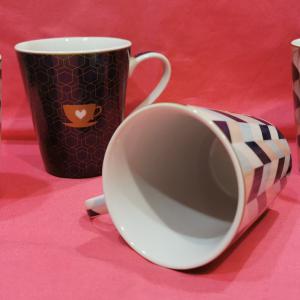 R2S.128CMHO Porcelánbögre 4 db-os 260 ml, dobozban Coffee Mania Home Sweet Home