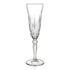 RCR Cristalleria Italiana Melodia pezsgős pohár készlet, 16 cl, 6 db,