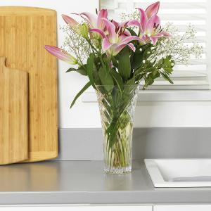 RCR Cristalleria Italiana Melodia üveg váza, 30 cm