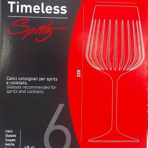 RCR Timeless Spritz talpas pohár, 49cl, 6db, üveg