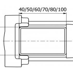 Rögzítő kengyel kerítéshez 50x50mm-es. 10 db