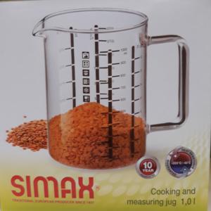 SIMAX hőálló mércés kancsó, 1 liter, 401014