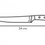 TESCOMA AZZA háztartási kés, 21 cm, szeletelő, 884534