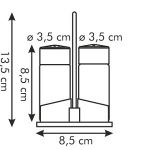 Tescoma Club állványos só-és borstartó, 650320
