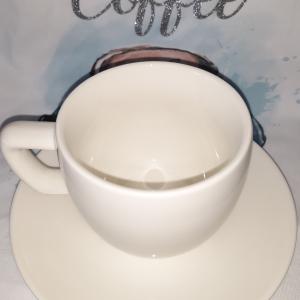 Tescoma Crema porcelán cappuccino csésze (20 cl)+csészealj (14 cm), 387124