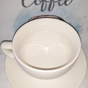 Tescoma Crema porcelán teáscsésze (30 cl)+csészealj (15,5 cm), 387128