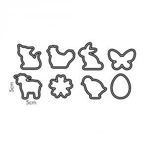 TESCOMA DELÍCIA Húsvéti süti kiszúrók, 8 db, 630903