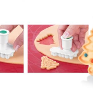 Tescoma Delícia karácsonyfa kiszúró+macipán díszítő, 4 db, 630857