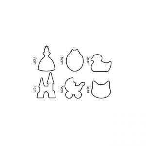 TESCOMA DELÍCIA KIDS sütikiszúró lányos minták, 6db, 630920