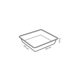 TESCOMA DELICIA Négyzet alakú sütőtepsi 24x24cm, 623062