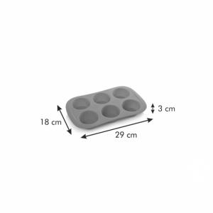 Tescoma Delícia silicon prime 6 lyukú sütőforma/muffinsütő, 629433
