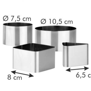 TESCOMA Grandchef ételformázó, rozsdamentes, 4 db, 428724