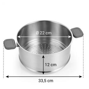 TESCOMA GrandCHEF gőzölőedény 20 / 22 cm, 428576