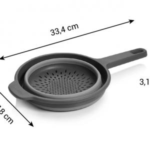 TESCOMA GrandCHEF nyeles szűrő 18 cm, összecsukható, 428539