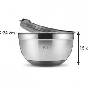 TESCOMA GrandCHEF tál fedővel 24 cm, 5,0 l, 428602