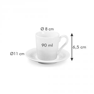 TESCOMA myCOFFEE eszpresszo csésze, csészealj, 6db, Pastel, 387714