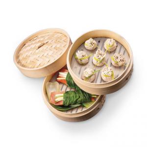 TESCOMA NIKKO Bambusz párolókosár o20cm,kétszintes, 389530