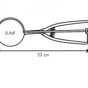 TESCOMA PRESTO fagylaltadagoló kanál, rugós, 5 cm, 420214