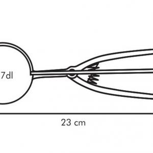 TESCOMA PRESTO fagylaltadagoló kanál, rugós, 6 cm, 420216