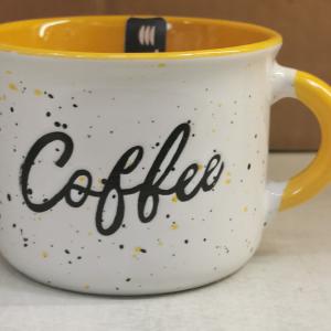 Tognana Happy Coffee fröcskölt-színes kerámia mokkás bögre, 9 cl, 1 db