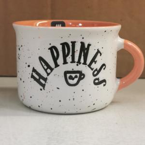 Tognana Happy Coffee fröcskölt-színes kerámia mokkás bögre, 9 cl, 1 db