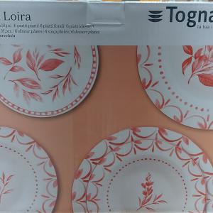Tognana Olimpia NEW CORAL LOIRA porc. étkészlet 18 db