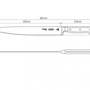 Tramontina Century konyhai kés, 25cm, teljes h.: 38,4 cm, 24010/110