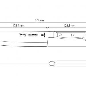 Tramontina CENTURY szakács kés 17cm (santoku), 24024/107