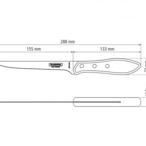 TRAMONTINA CHURRASCO Csontozókés, 15 cm - Barna, 29810/074