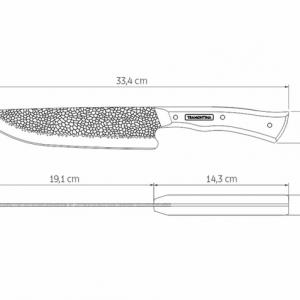 TRAMONTINA Nomade húskés tokkal, 20cm, 22869/008