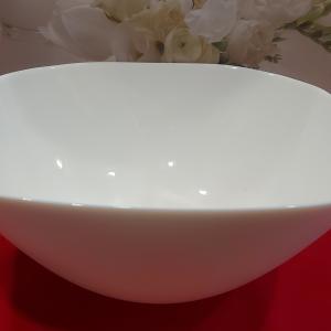 új LUMINARC CARINE salátás tál, fehér, szögletes, 24x24cm