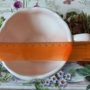 Vanilia Kerámia 28-07, Romantik festett teáscsésze levendula,kerámia, 4,5 dl, V.K.28-07