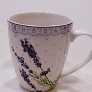 Veroni 15440 Lawenda porcelánbögre 340ml 1db,  V.B.15440