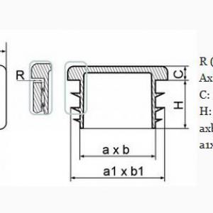 Zártszelvény dugó 45x60 mm-es. Kiszerelés: 50 db