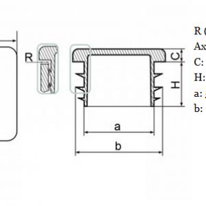 Zártszelvény dugó 70x70 mm-es. (nagyobb fv) V2, Kiszerelés: 100 db