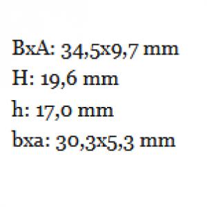 Zártszelvény sapka 30x5 mm-es. Kiszerelés: 100 db