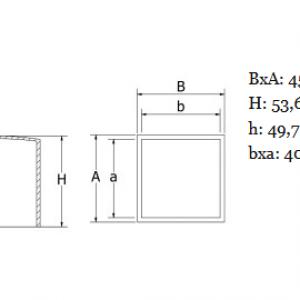 Zártszelvény sapka 40x30 mm-es. Kiszerelés: 50 db