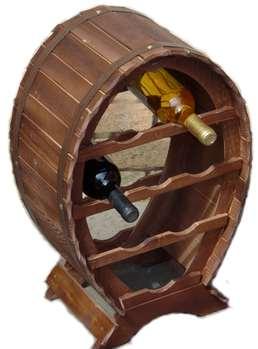 Fa bortartó, sötétbarna, kicsi, 8 palackos, 302023